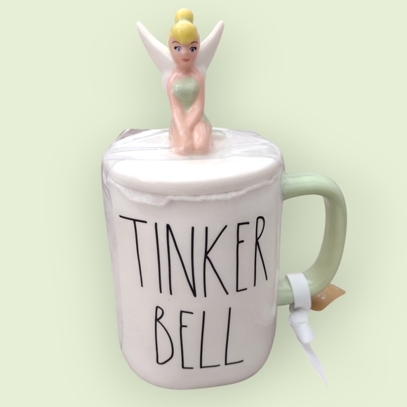Rae Dunn Other - Tinker Bell Ceramic Mug with Lid